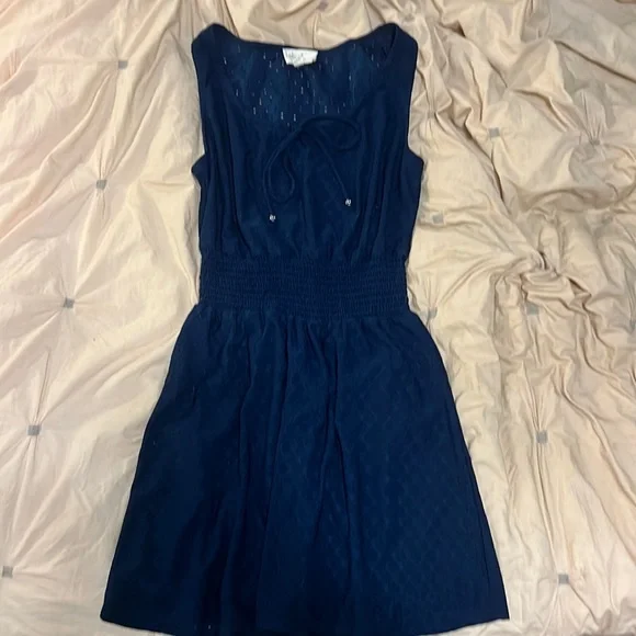macy's dark blue dress Macy Charmeuse Off The Shoulder Rouche Short Dress